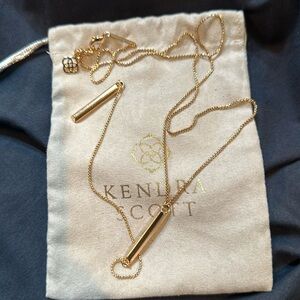 EUC rose gold Kendra Scott Shae lariat/Y long necklace.